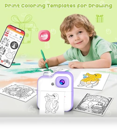 Instant Print Camera for Kids — Instant, IMAXTOP