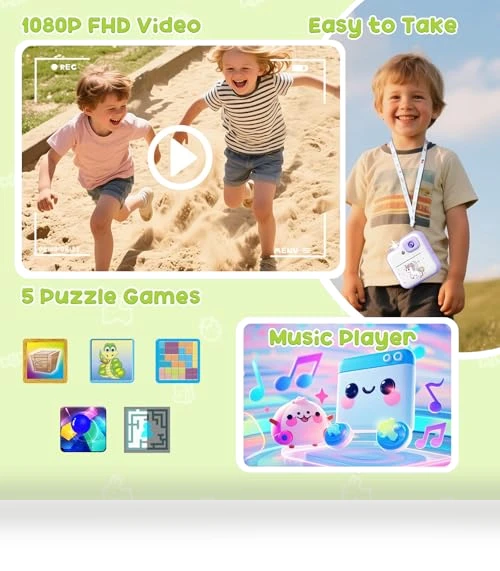 Instant Print Camera for Kids — Instant, IMAXTOP