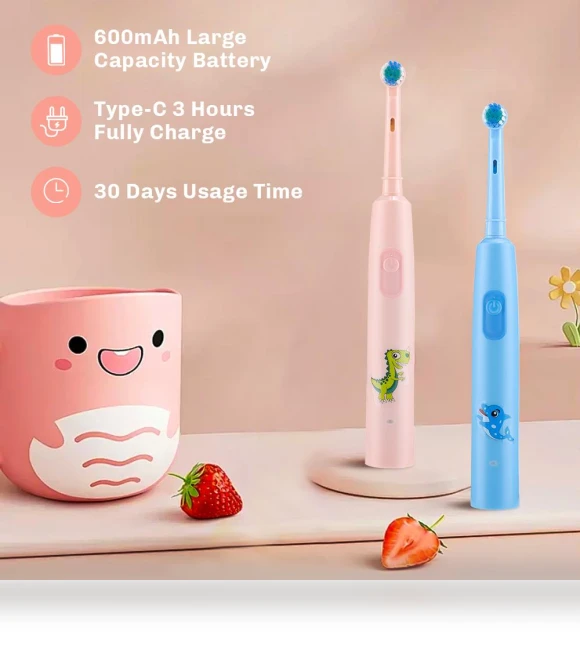 Rechargeable Smart Toothbrush for Children — Kids' Electric Toothbrushes, JOHO - CarGear