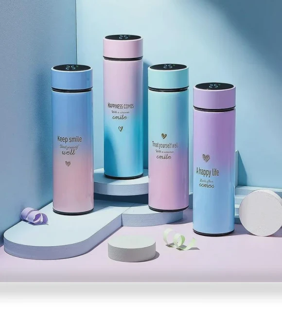 Smart Temperature Gradient Thermos — Travel Drinkware, VividTrove