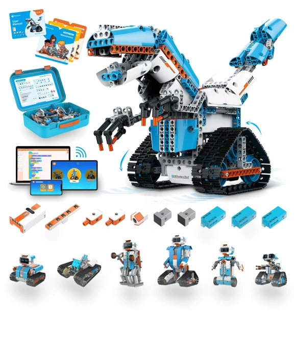 STEM Robot Coding Kit with Building Book — Construction Kits, Whalesbot