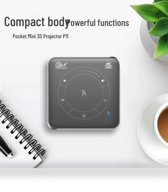 3D 4K Mini Smart Projector — Home Theater Projectors, TopSky