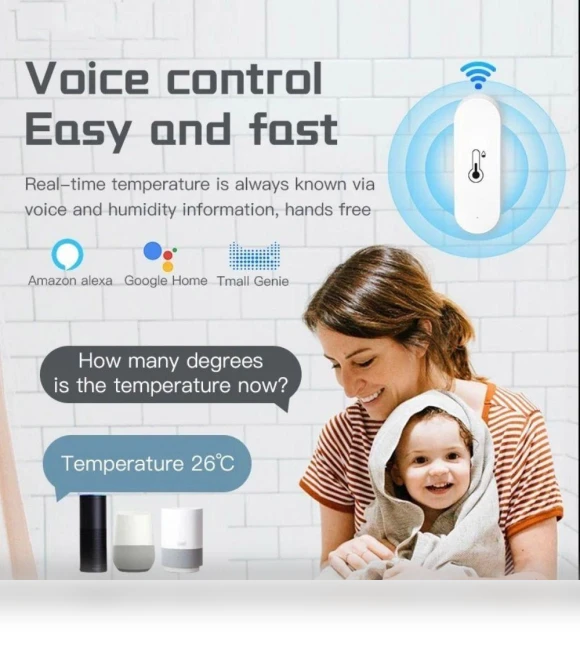 Battery-Powered Humidity and Temperature Monitor — Home Climate Control, Xfvnklop04