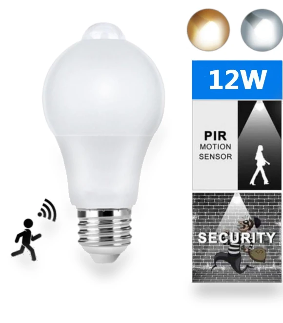 LED Motion Sensor Light Bulb — LED, JOHO - CarGear