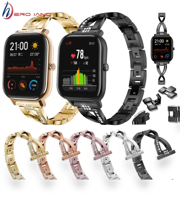Metal Strap with Rhinestones — Bands, j-3C