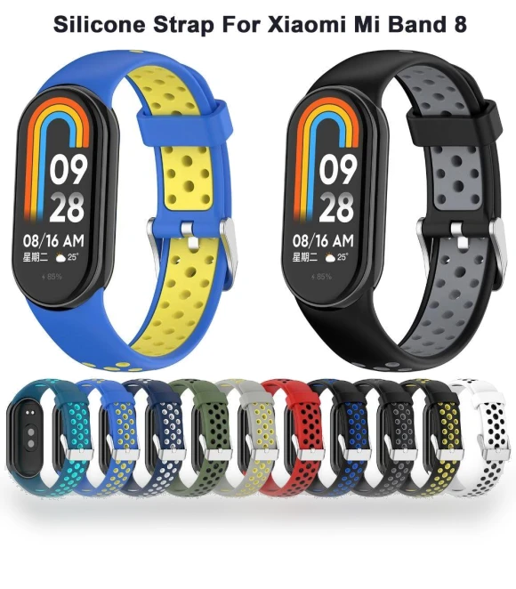 Silicone Wristband Breathable Smart Watchband — Fitness Bands, j-3C