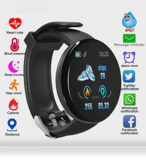 Smart Bracelet with Round Screen — Wearable Accessories, VantaGoods