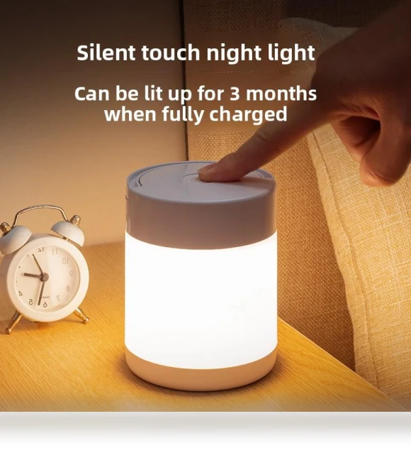 Touch Bedside Wireless Charger with Eye Protection Night Light — Chargers, TC Home lighting