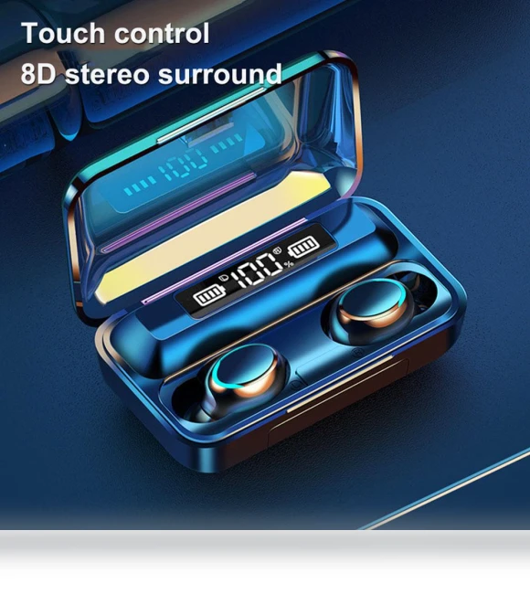 Wireless Headphones with Touch Control — In-Ear Headphones, Andoer