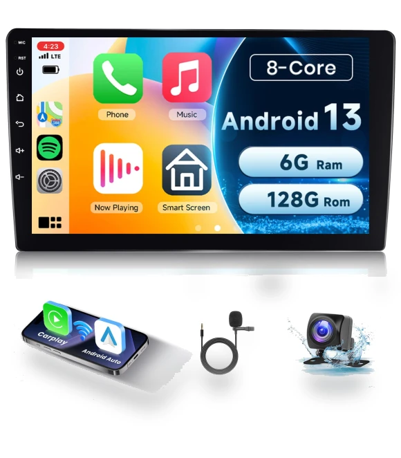 Android Car Radio with Carplay and Android Auto — Stereo Receivers, Kayomart