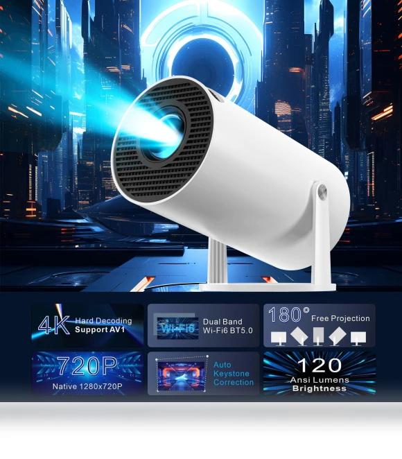 HD Smart Portable Projector — Home Theater Projectors, TrendVibeCN