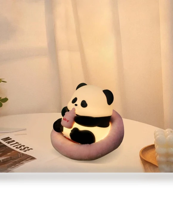 LED Night Light Panda with Brightness Adjustment — Lamps & Shades, AE Selection