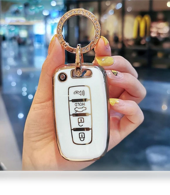 Smart Key Case Cover Fob — Key Holders & Accessories, Auto Parts Decorate