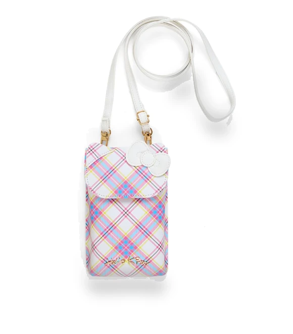 Hello Kitty Dress Tartan Design Series Smartphone Shoulder Bag — Pouches, Sanrio