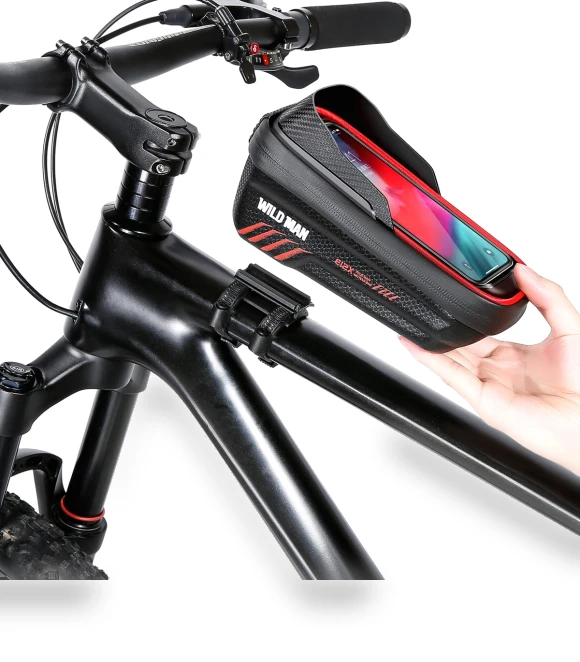 Quick-Release Bike Frame Bag with Touch Screen — Pack Accessories, JAPAN SPORTS
