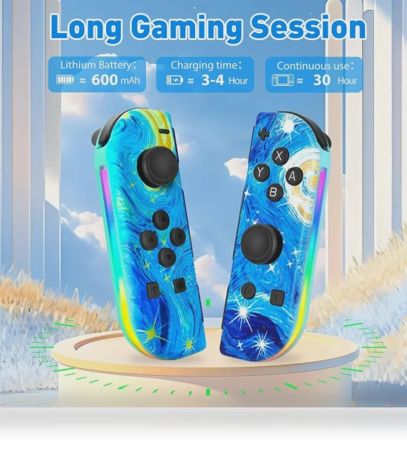 RGB Bluetooth Joycon Controllers — Gaming Controllers, Gaming Bay