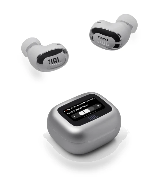 Wireless Earbuds with Smart Touch Display — In-Ear Headphones, JBL