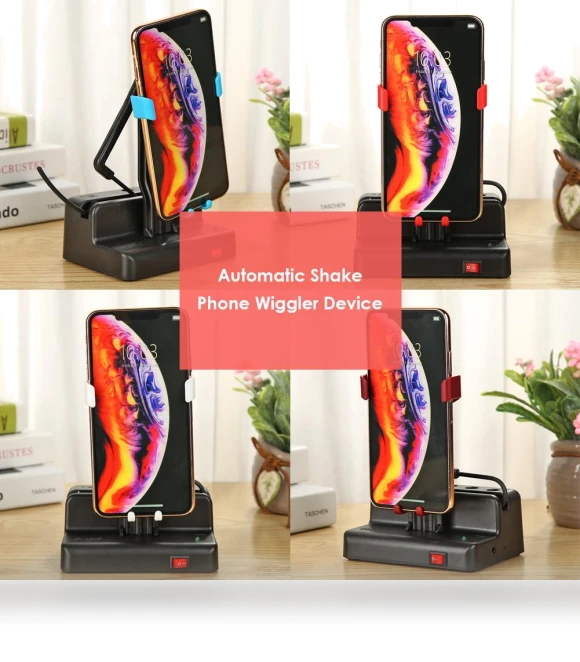 Desktop Walking Pendulum Shaker — Executive Desk, Rainbow Rain