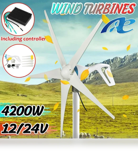 Horizontal Wind Turbine Generator — Solar & Wind Power, Decor Dream