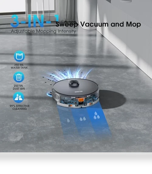 Mapping Robotic Vacuum and Mop — Smart Cleaning Robots, SHELIKI