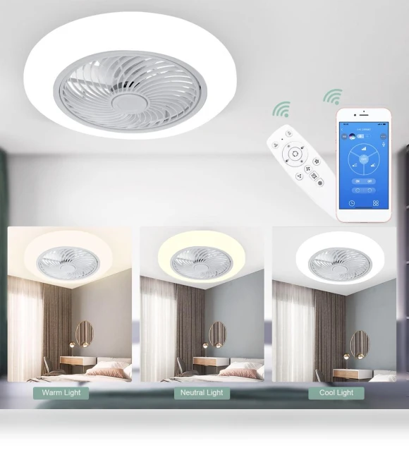 Modern Smart Ceiling Fan with Light — Ceiling Fans & Accessories, Decor Dream