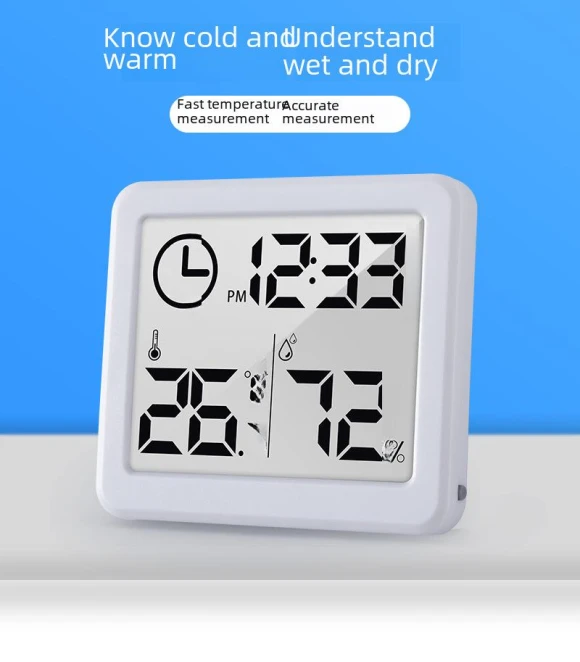 Thin Digital Indoor Thermometer and Hygrometer — Home Climate Control, TrendVibeCN