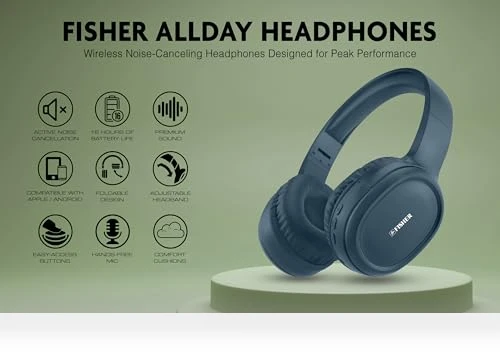 Active Noise Cancelling Headphones — In-Ear Headphones, Fisher