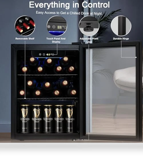Beverage Refrigerator Cooler — Mini Fridges, Antarctic Star