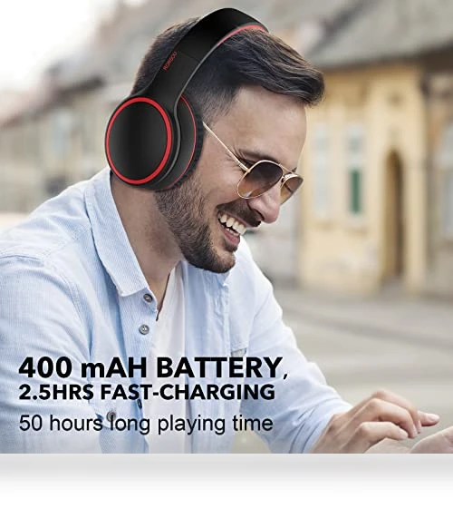 Bluetooth Headphones Over Ear — Over-Ear Headphones, RORSOU