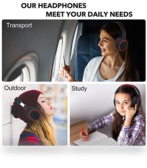Bluetooth Headphones Over Ear — Over-Ear Headphones, RORSOU