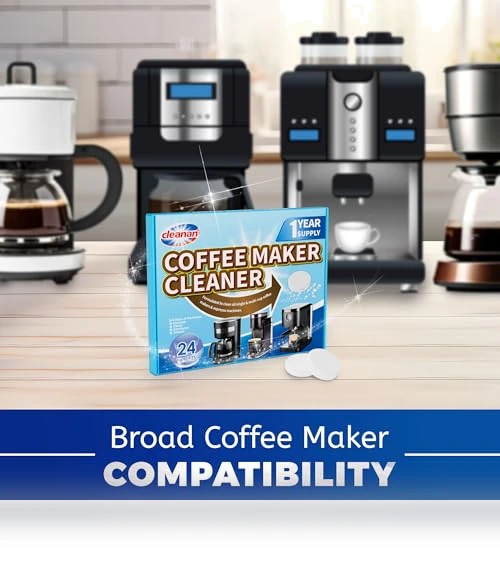 Coffee Maker Cleaner and Descaling Tablet — Cleaning Products, cleanan