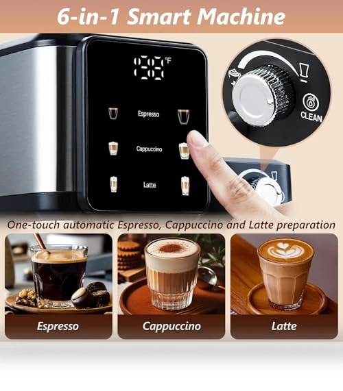 Espresso and Cappuccino Machine — Coffee & Espresso Combos, Tesslux