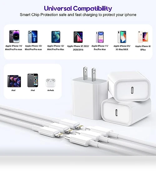 Fast iPhone Charging Cable and Wall Charger Set — Chargers, Shenzhen Jiaxingyuan Technology Co., Ltd.