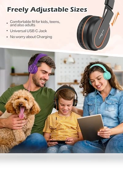 Kids Headphones with Microphone — In-Ear Headphones, AILIHEN