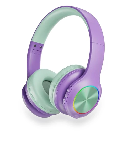 Kids Wireless Headphones with LED Lights — In-Ear Headphones, Candy Bila