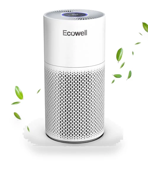 Large Room Air Purifier with Air Quality Sensor — Activated Carbon Air Purifiers, ECOWELL