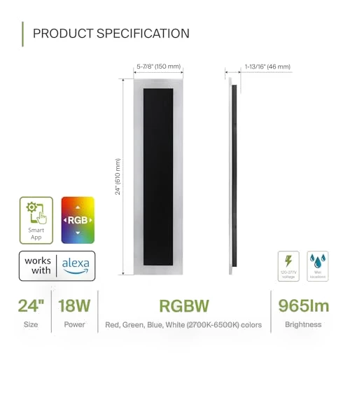 LED Wall Mount Light Fixture — Wall Lighting, ASD