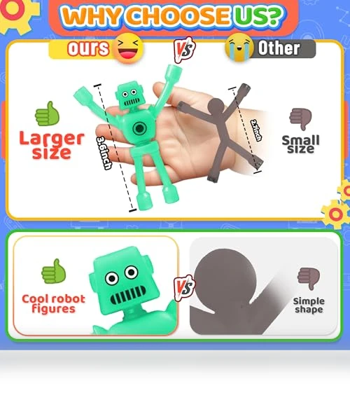 Magnetic Robot Men Travel Toys — Magnets