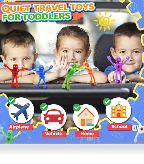 Magnetic Robot Men Travel Toys — Magnets