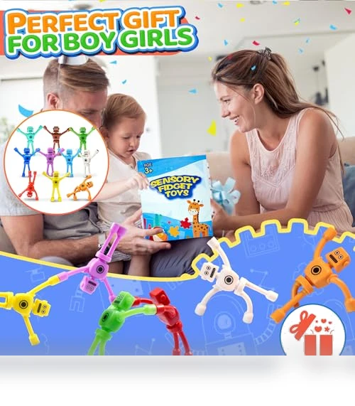 Magnetic Robot Men Travel Toys — Magnets