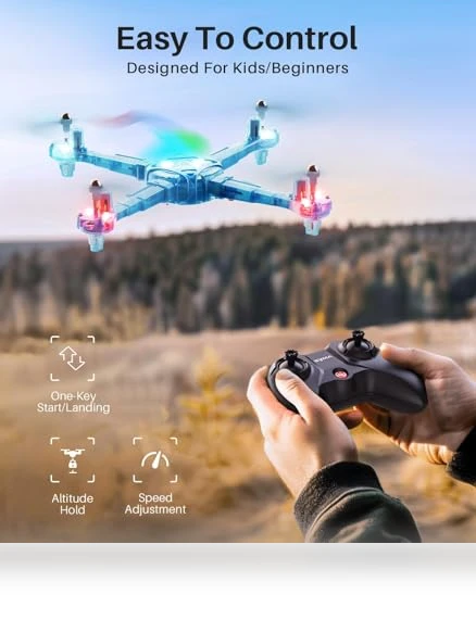 Mini Drone with Detachable Arms — RC Helicopters, Syma