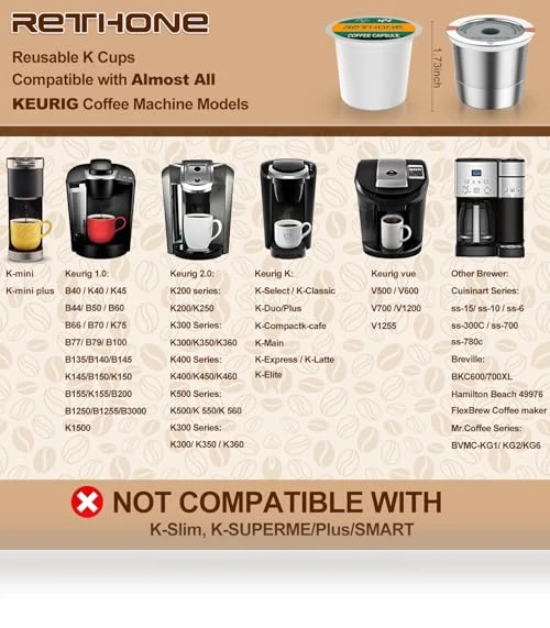 Reusable K Cup for Keurig — Coffee Pod Holders, RETHONE