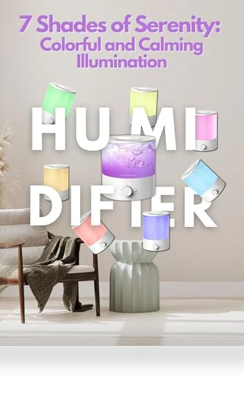Sleek 2L Humidifier — Air Moisturizers, MEGAWISE