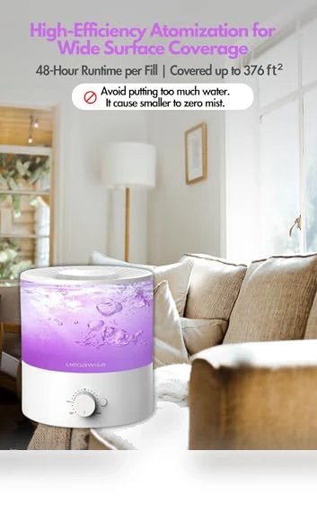 Sleek 2L Humidifier — Air Moisturizers, MEGAWISE