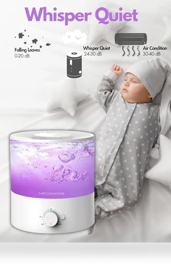 Sleek 2L Humidifier — Air Moisturizers, MEGAWISE