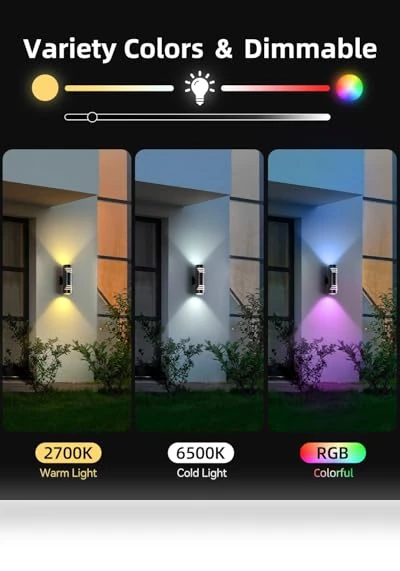 Smart Outdoor Wall Lights — Outdoor Security & Flood Lighting, KIZON