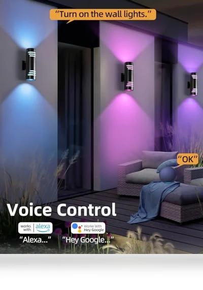 Smart Outdoor Wall Lights — Outdoor Security & Flood Lighting, KIZON