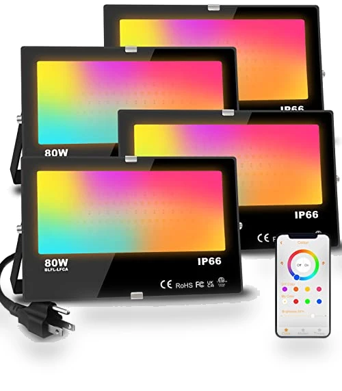 Smart RGB Landscape Lighting — Outdoor Security & Flood Lighting, MELPO