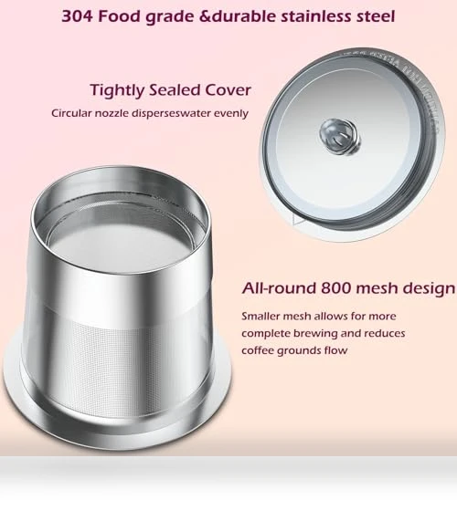 Universal Stainless Steel K Cup Reusable Coffee Pods — Coffee Pod Holders, AIMONE