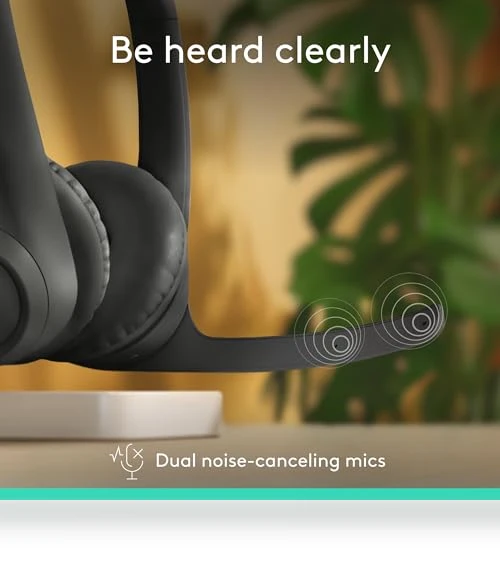 Wireless Bluetooth Headset with Noise-Canceling Microphone — Headsets, Logitech
